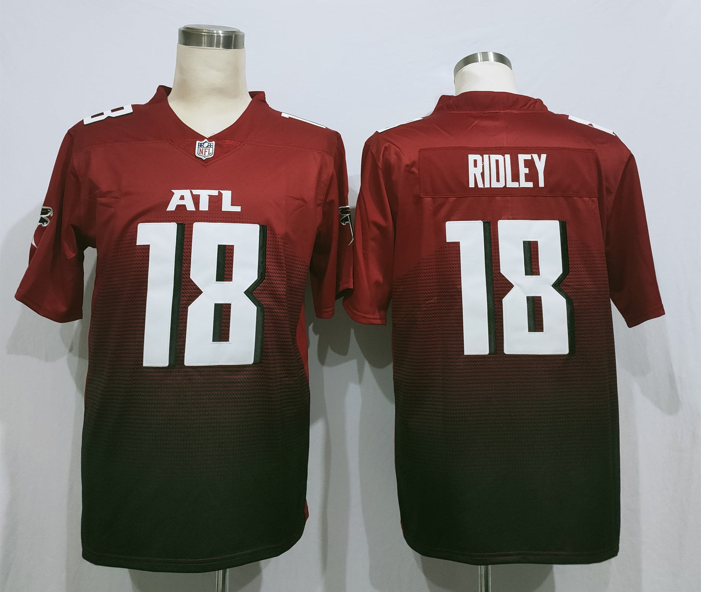 Men's Atlanta Falcons Calvin Ridley #18 Red 2nd Alternate Game Jersey