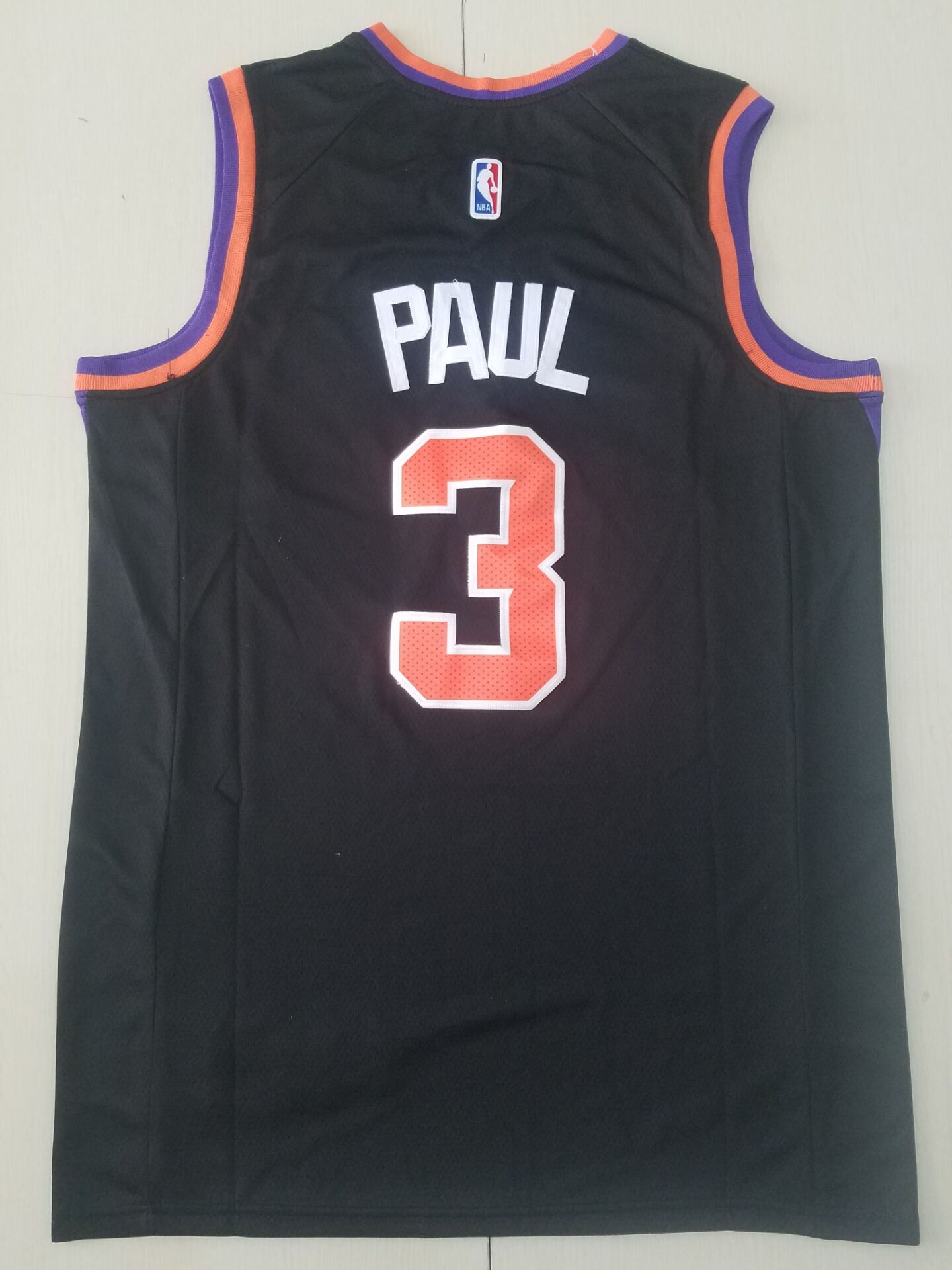 Men's Phoenix Suns Chris Paul #3 Black Fast Break Replica Jersey