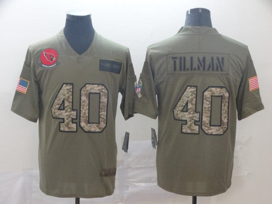 Men's Arizona Cardinals Pat Tillman #40 Brown Alternate Game Jersey