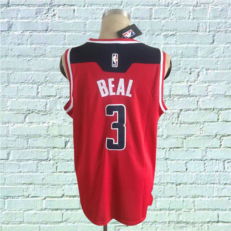 Men's Washington Wizards Bradley Beal #3 NBA Red Replica Jersey