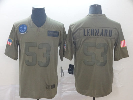 Men's Indianapolis Colts Darius Leonard Player Brown Game Jersey