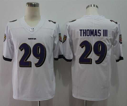 Men's Baltimore Ravens Earl Thomas III #29 White Game Jersey