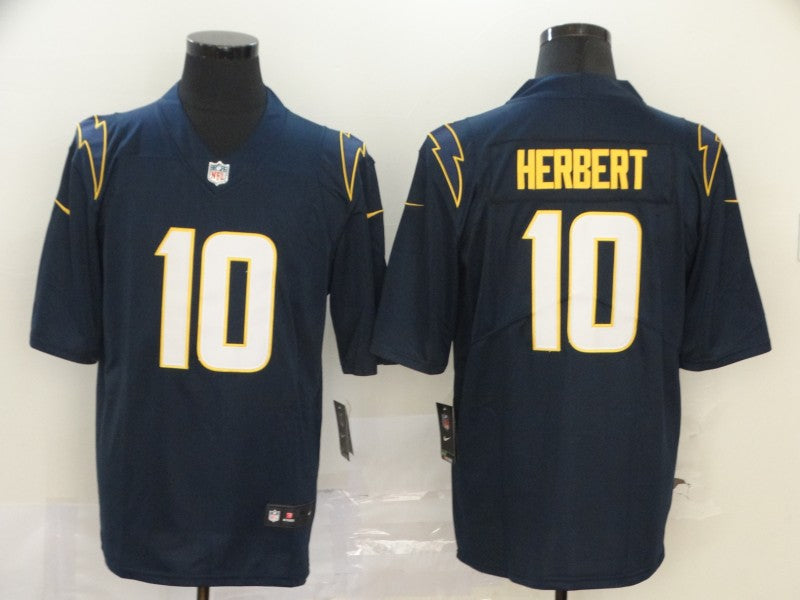 Men's Los Angeles Chargers Justin Herbert #10 Navy Alternate Game Jersey