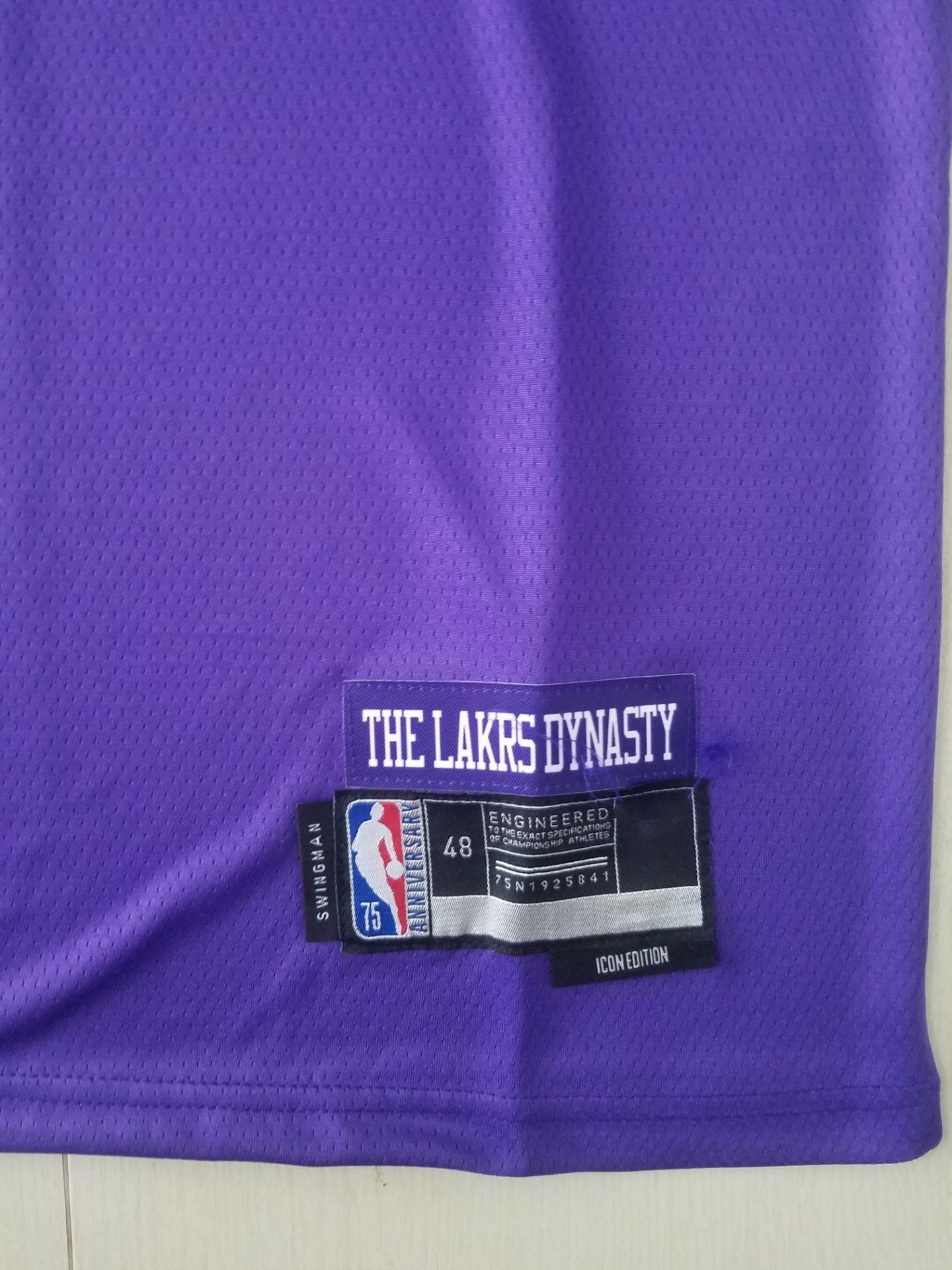 Men's Los Angeles Lakers Carmelo Anthony Purple Swingman Jersey - City Edition