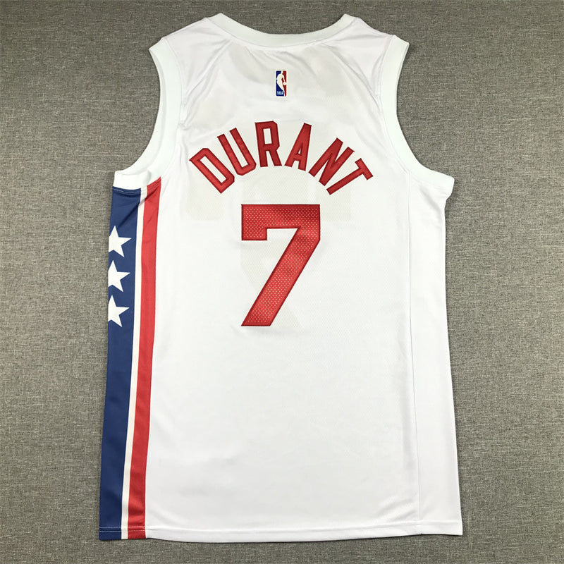 Men's Brooklyn Nets Kevin Durant #7 White 2022/23 Swingman Jersey - Classic Edition