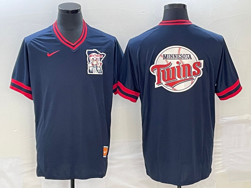 Men's Minnesota Twins Navy Replica Jersey