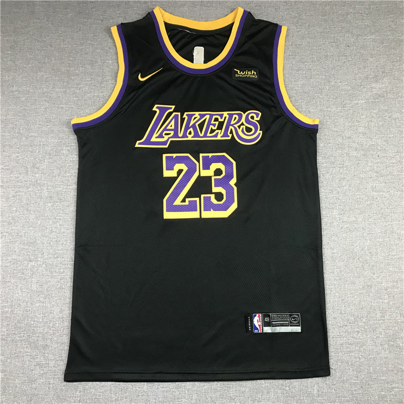 Men's Los Angeles Lakers LeBron James Black 2020/21 Swingman Player Jersey