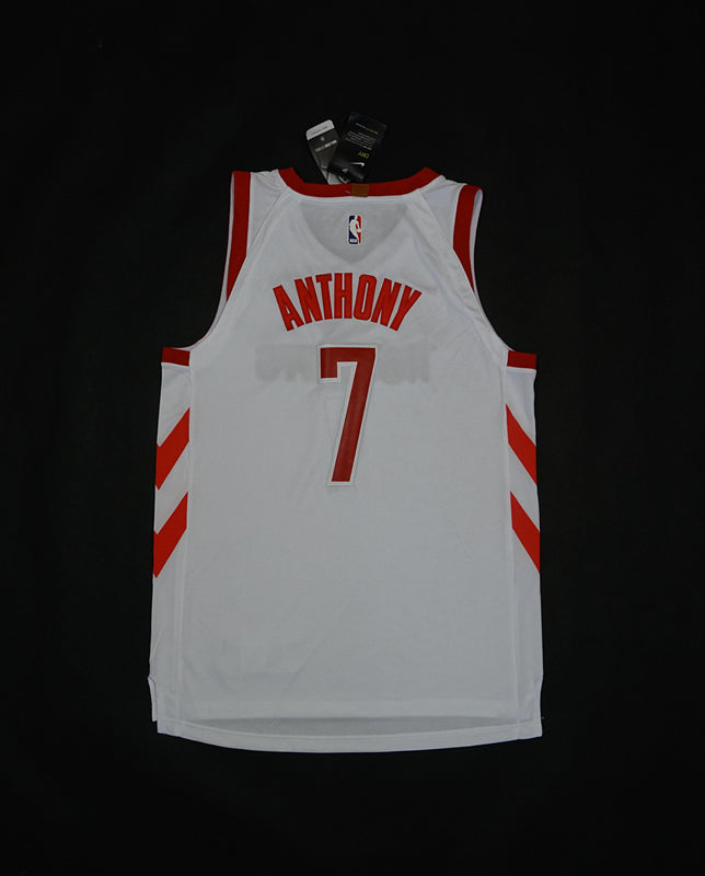 Men's Houston Rockets Carmelo Anthony #7 NBA White Swingman Jersey