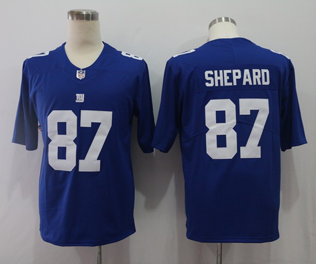 Men's New York Giants Sterling Shepard #87 Blue Game Player Jersey