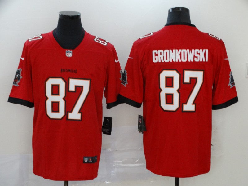 Men's Tampa Bay Buccaneers Rob Gronkowski #87 Red Game Jersey