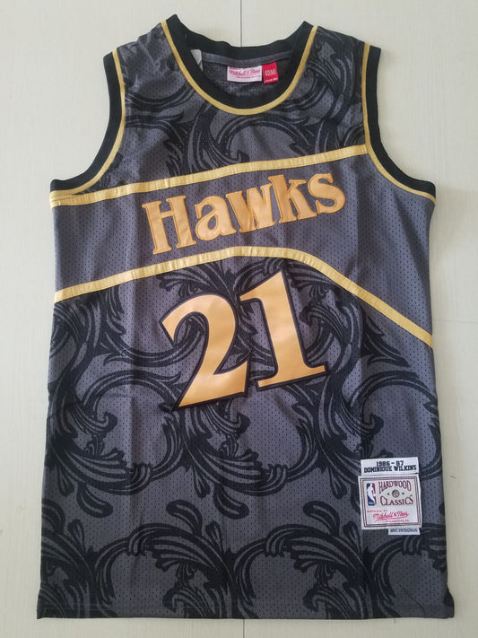 Men's Atlanta Hawks Dominique Wilkins 1986-87 Hardwood Classics Swingman Jersey