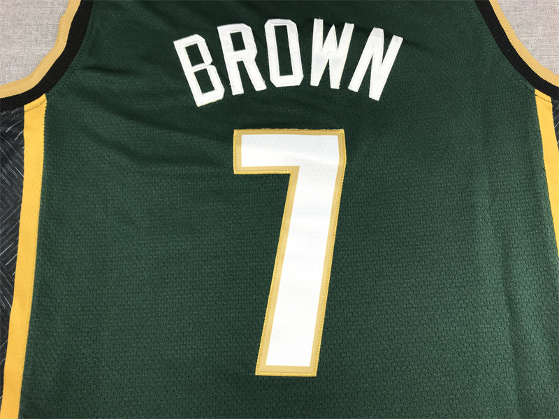 Men's Boston Celtics Jaylen Brown Nike Kelly Green 2022/23 Swingman Jersey - City Edition