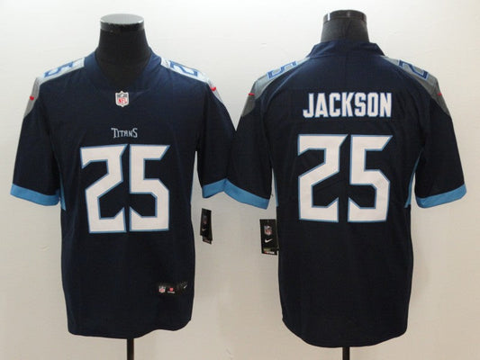 Men's Tennessee Titans Adoree Jackson #25 Navy Game Jersey