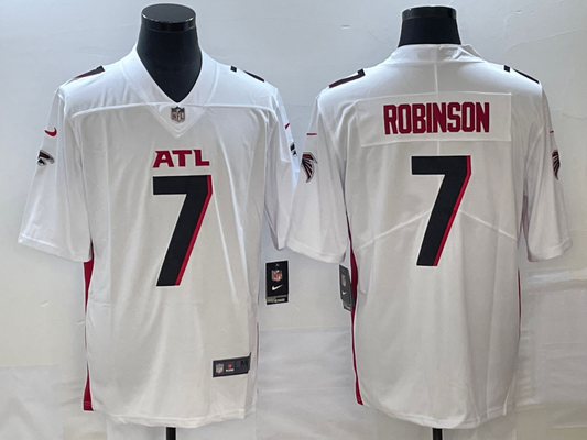 Men's Atlanta Falcons Bijan Robinson #7 White Game Jersey