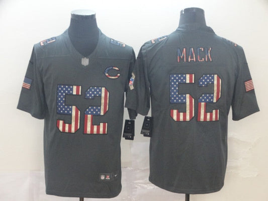 Men's Chicago Bears #52 Khalil Mack Black Player Game Jersey