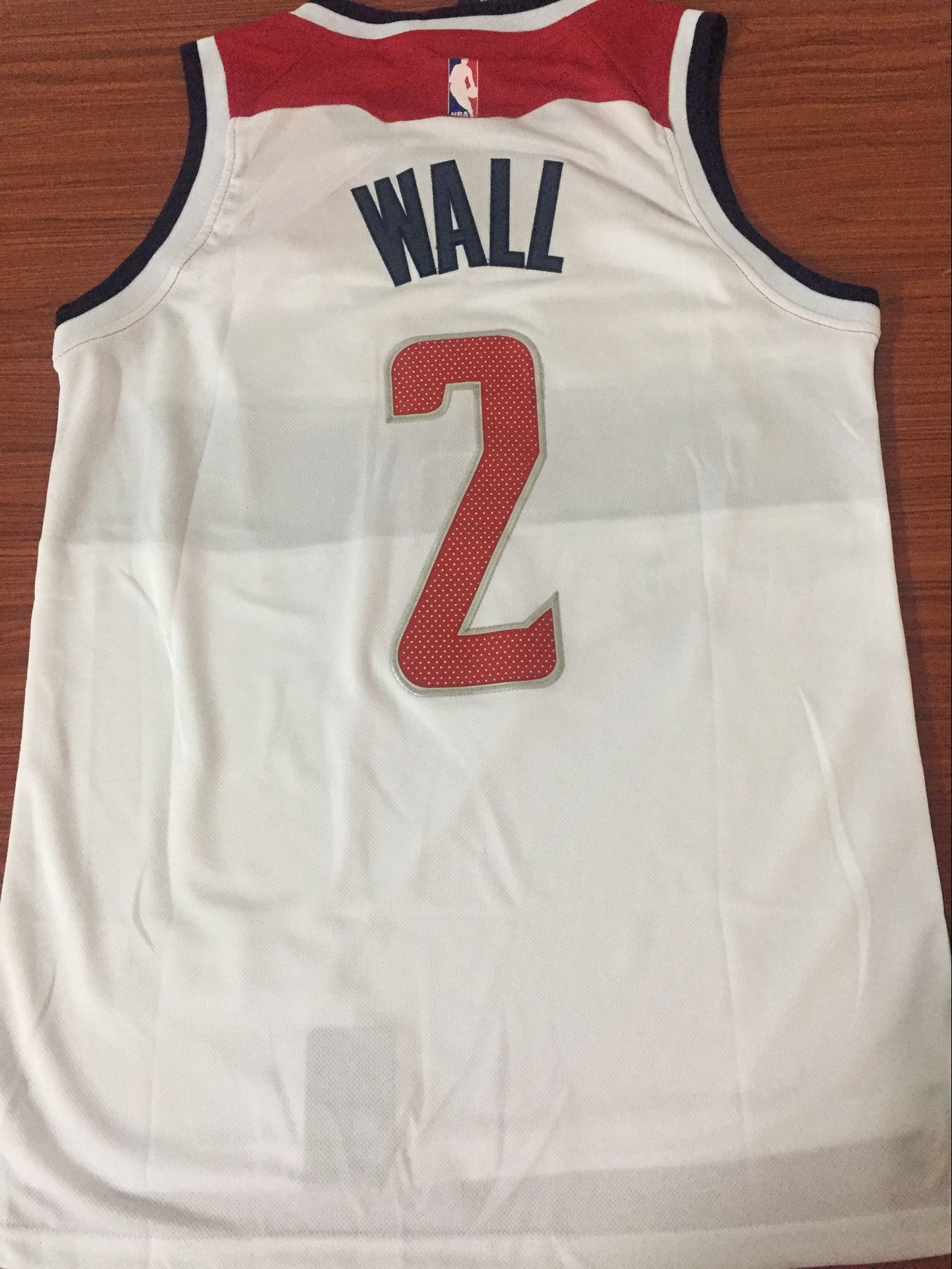 Men's Washington Wizards John Wall #2 NBA White Swingman Jersey