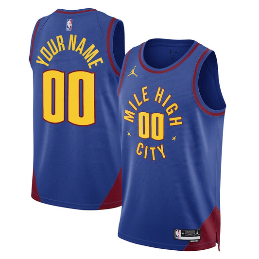 Denver Nuggets Swingman Player Custom Jersey Blue